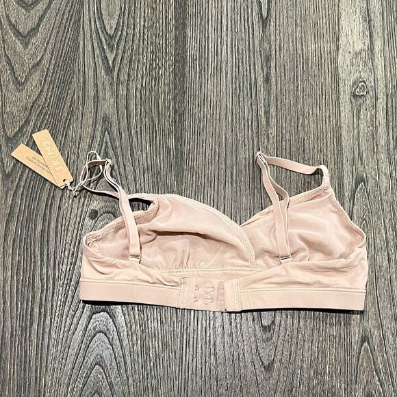 NWT Skims Fits Everybody Crossover Bralette Lined In Power Mesh Mica Size XS - Picture 3 of 5
